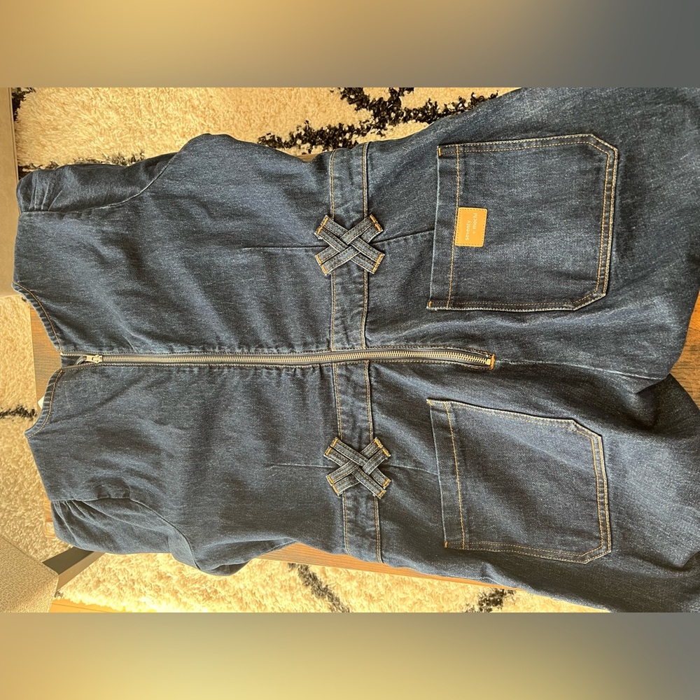 Seventy & Mochi Blue Denim Jumpsuit